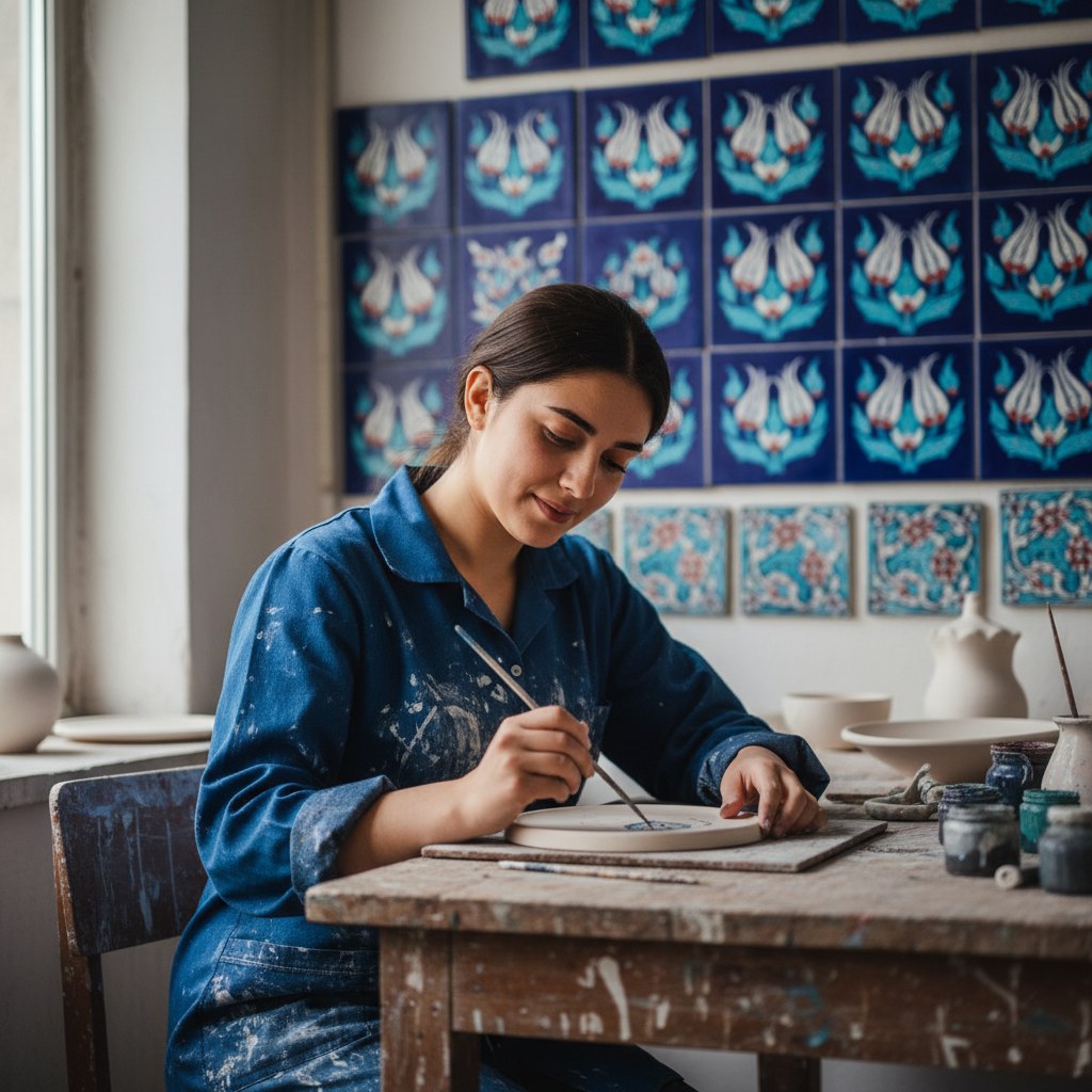 Selin Yılmaz, boyama ve harf ustası
